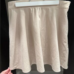 SHEIN Cream A-Line Skirt